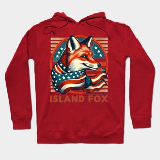 Endemic species of America: island fox Hoodie